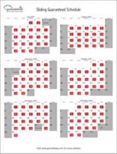 Click for full size Schedule Guaranteed