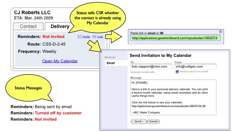 Communicate with customers using shared email